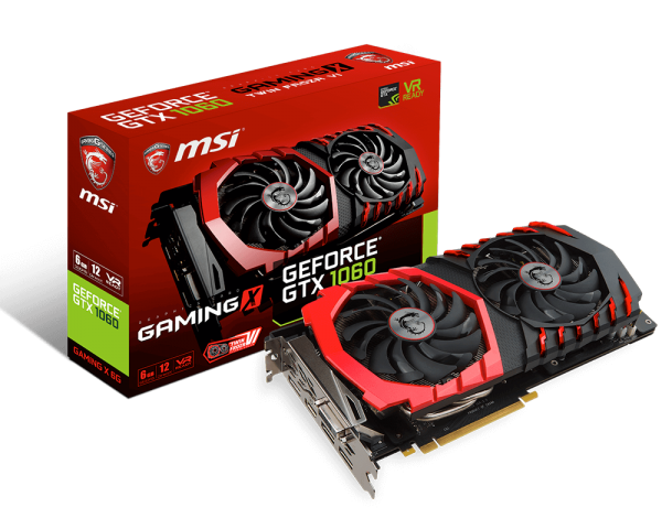 MSI Geforce GTX 1060 6GB DDR5 – Gaming X