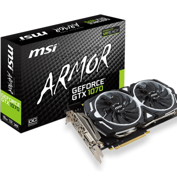 MSI Geforce GTX 1070 8GB DDR5 – Armor OC