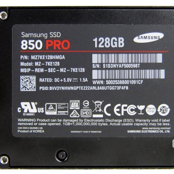 Samsung SSD 850 Pro 128GB SATA3