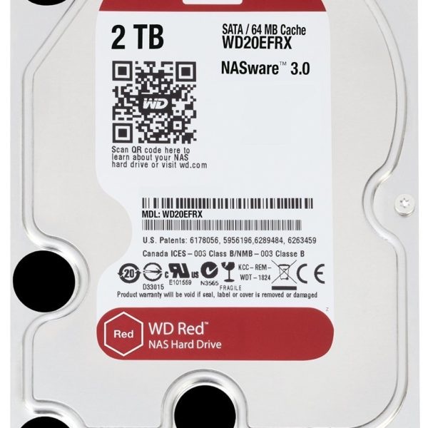 WDC 3.5 2TB SATA3 – Caviar Red (For NAS)