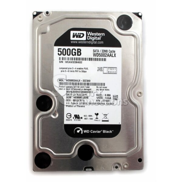 WDC 3.5 500GB SATA3 – Caviar Black