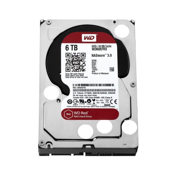 WDC 3.5 6TB SATA3 – Caviar Red (For NAS)